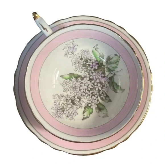 PARAGON Lilac Purple Pink Teacup & Saucer - Picture 8 of 9